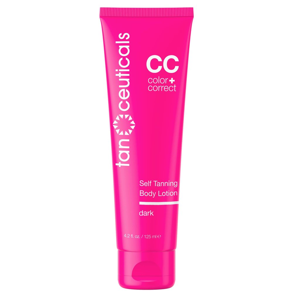 Tanceuticals Self Tanner - Dark Self Tanning Lotion for Body - Gives Natural Looking & Long Lasting Sunless Tan Quick Fake Tan, Bronze Glow - Fresh Coconut Scent & Healthy Ingredients (Dark)