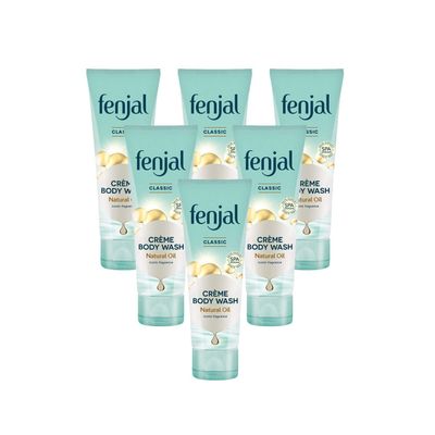 6 x Fenjal Classic Creme Body Wash 200ml