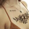 10 x Be kind - Be free - Tattoo lettering in black - Temporary skin tattoo (10) view 2