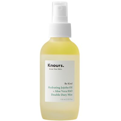 Knours Korean Cycle-Conscious 3 M's Hydrating Jojoba Oil + Aloe Vera H2O | Knours Be Kind Face Mist Spray | Vegan Squalane | Dry, Sensitive Skin | for Redness | EWG Verified |110ml/3.72fl oz
