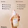 Knours Korean Cycle-Conscious 3 M's Hydrating Jojoba Oil + Aloe Vera H2O | Knours Be Kind Face Mist Spray | Vegan Squalane | Dry, Sensitive Skin | for Redness | EWG Verified |110ml/3.72fl oz view 4