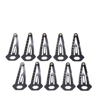 10 Pack, Multi Tool Tactical Hair Clip - Universal Survival Kit for Women