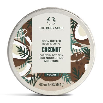 The Body Shop Coconut Body Butter  Nourishing & Moisturizing Skincare for Very Dry Skin  Vegan  6.75 oz