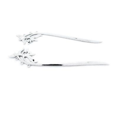 10 Pieces Jewelry Making Office Supply Charms Q5CL3 Flower Hairpin Hair Stick Bookmark