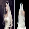 1T 1 Tier Ribbon Edge Bridal Wedding Veil view 1
