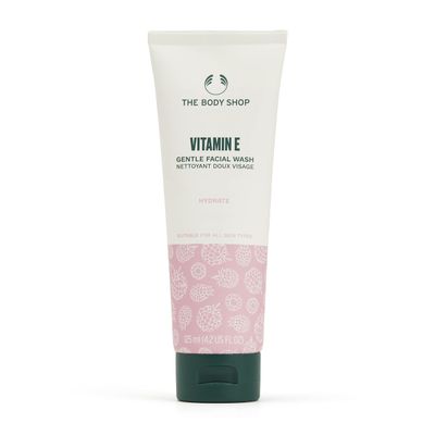 The Body Shop Vitamin E Gentle Facial Wash, For All Skin Types, Gentle on Skin, Vegan, 4.2 FL OZ
