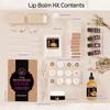 CraftZee  Lip Balm Making Kit. DIY Lip Gloss Pack, Natural Beeswax, Shea Butter, Sweet Almond Oil, Essential Oils, Tools, Instruction Manual, Adult Craft Kit view 2