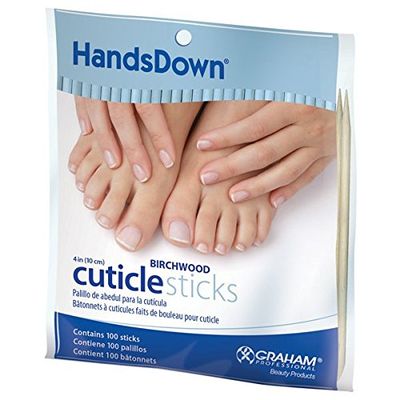 20 Packages of Graham Professional HandsDown Birchwood Cuticle Sticks 4"