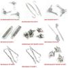 26 Pieces Antique Silver Tone Jewelry Making Charms Sofa Chair Dolphin Bookmark Hair Sticks Phoenix Armchair Haircomb Comb Dryer Broadsword view 2