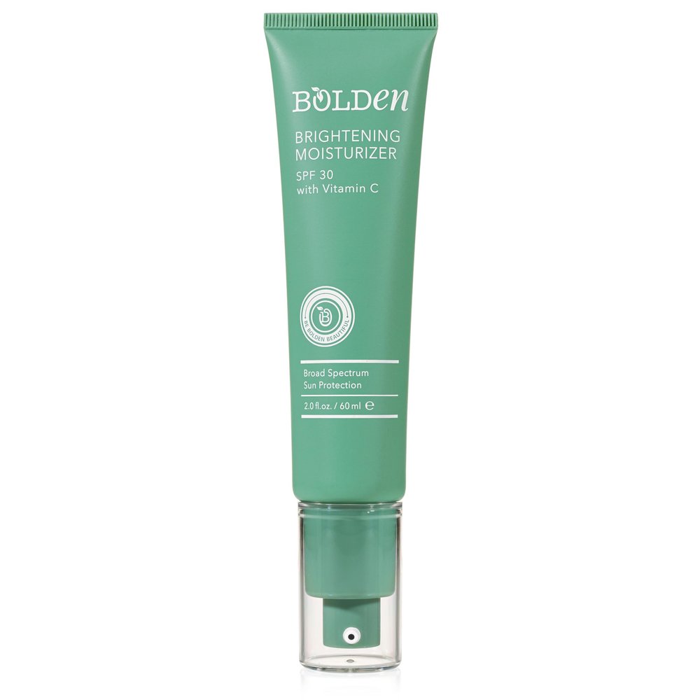 Bolden Brightening Face Moisturizer with SPF 30 & Vitamin C - Broad Spectrum UVA/UVB Hydrating Moisturizer Face Cream for Women - Applies Clear without Chalky Residue & Fade Dark Spots - 2.0FL Oz