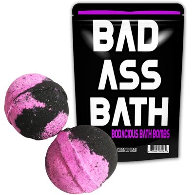 Bad Ass Bath Bombs XL Bath Fizzers for Friends Funny Badass Gags for Men Teens Stocking Stuffers White Elephant Ideas Secret Santa Cool Bath Bombs for Men Novelty Bath Fizzers