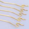 135mm Iron Snake Hair Stick Hair Pick Bobby Pins Hairpins Hair Fork Unisex Jewelry Hair Accessory,Sold 10pcs/lot,Gold Plated view 2