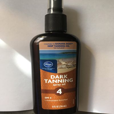 KROGER DARK TANNING OIL SPF 4 ANTIOXIDANT ENRICHED 8 FL OZ