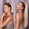 16" Straight Human Hair Ponytail Hair Extensions Wrap Around 100% Remy Human Hair Clip in Ponytail 613# Yudit view 2