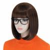 Bopocoko Brown Wigs for Women Velma Costume 12'' Short Brown Bob Wig with Bangs Natural Cute Soft Wigs for Daily Party BU027BR view 2