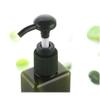 100ml/3.4oz Empty Plastic Pump Bottles Jars Refillable Toiletries Liquid Containers Bathroom Accessories (3 Pack) for Makeup Cosmetic Liquid Bath Shower Shampoo Hair-Conditioner (Green) view 3