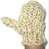 2 Pack 100% Natural Exfoliating Sisal Fiber Loofah Glove Mitt Mitten - Bath Sponge Scrubber Remove Dead Skin - Great for Skin Care in The Bath - Spa or Shower for Human or Pets view 2