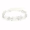 Ammei Headpiece Silver Bridal Headbands With Pearls Hair Vines Wedding Headpieces For Bride Bridesmaids Prom Hair Accessories With Ivory Ribbons view 1