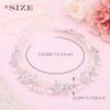 Ammei Headpiece Silver Bridal Headbands With Pearls Hair Vines Wedding Headpieces For Bride Bridesmaids Prom Hair Accessories With Ivory Ribbons view 3