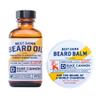 Duke Cannon Supply Co. Best Beard Bundle - 3 oz. Oil & 1.6 oz. Balm, Redwood Scent, Travel Size, 2-Piece Set view 1