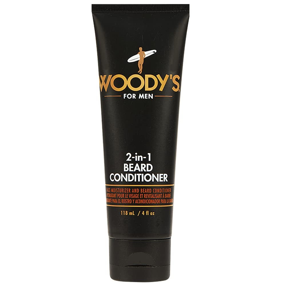 Woody's 2-in-1 Beard Conditioner for Men Beard Softener for Men, Moisturizes & Conditions Dry Flaky Beards with Botanicals, 4fl oz