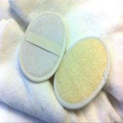 2 PCS Natural Loofah Luffa Sponge Face Body Bath Shower Spa Exfoliator Scrubber Pad