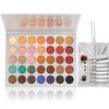 35 Colors Eyeshadow Palette with 7Pcs Makeup Brushes Set, All in One Makeup Kit Matte Shimmer Pigmented Eye Shadow Pallete Waterproof Powder Natural Nude Naked Smokey view 1