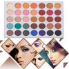 35 Colors Eyeshadow Palette with 7Pcs Makeup Brushes Set, All in One Makeup Kit Matte Shimmer Pigmented Eye Shadow Pallete Waterproof Powder Natural Nude Naked Smokey view 2