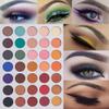 35 Colors Eyeshadow Palette with 7Pcs Makeup Brushes Set, All in One Makeup Kit Matte Shimmer Pigmented Eye Shadow Pallete Waterproof Powder Natural Nude Naked Smokey view 4