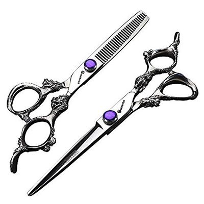 6 inch Japanese 440C professional hair scissors hairdresser scissors set