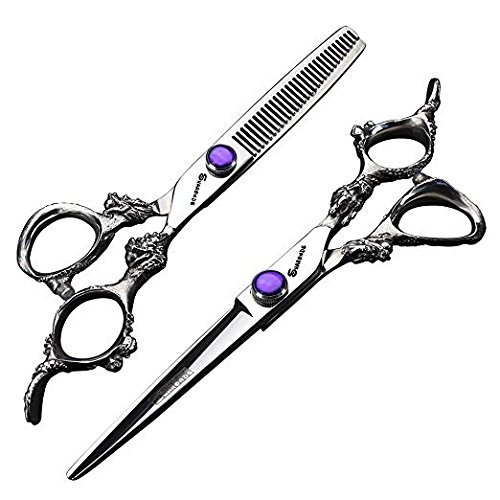 6 inch Japanese 440C professional hair scissors hairdresser scissors set