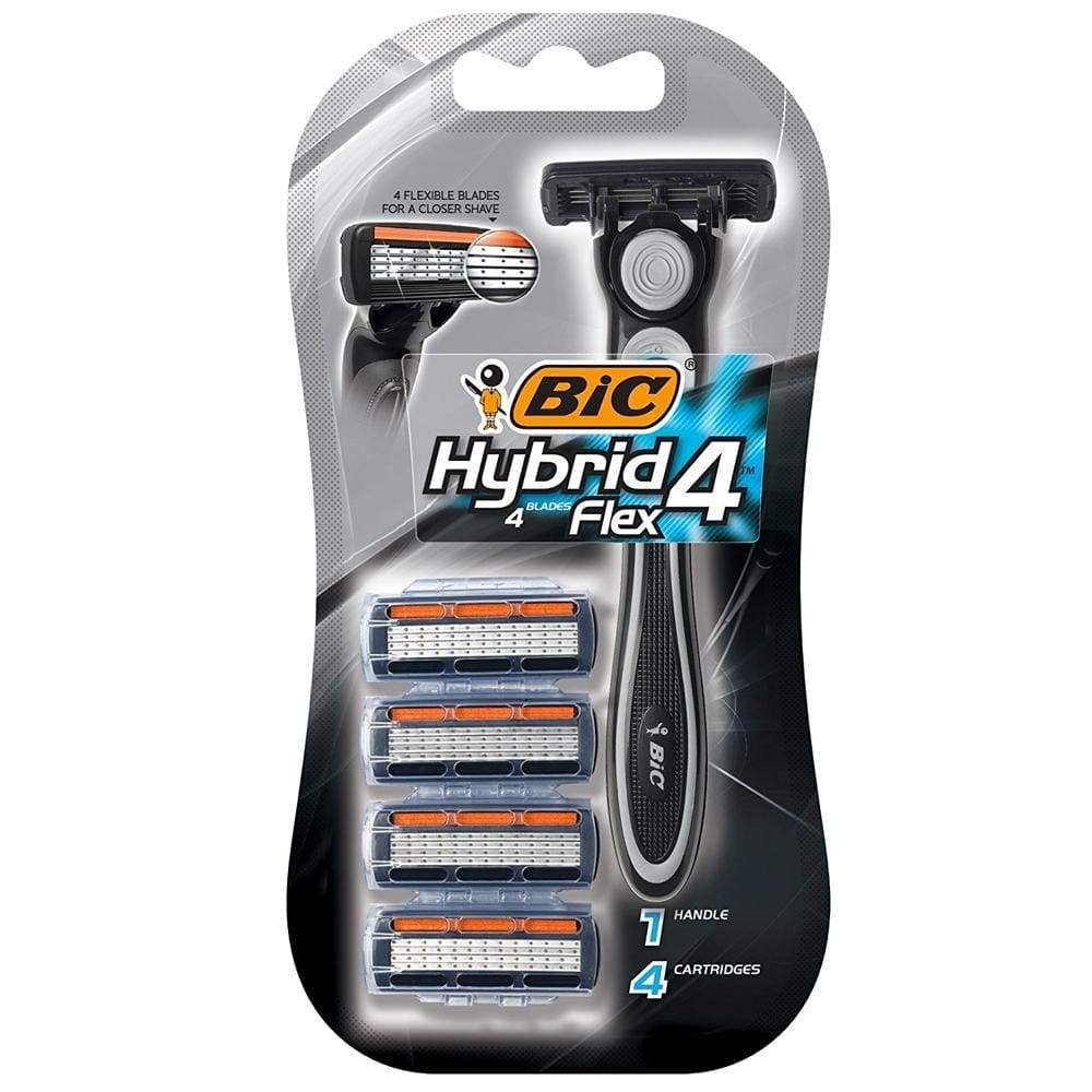 Bic Hybrid 4 Advance For Men, Disposable 4-Blade System 1 ea (Pack of 6)