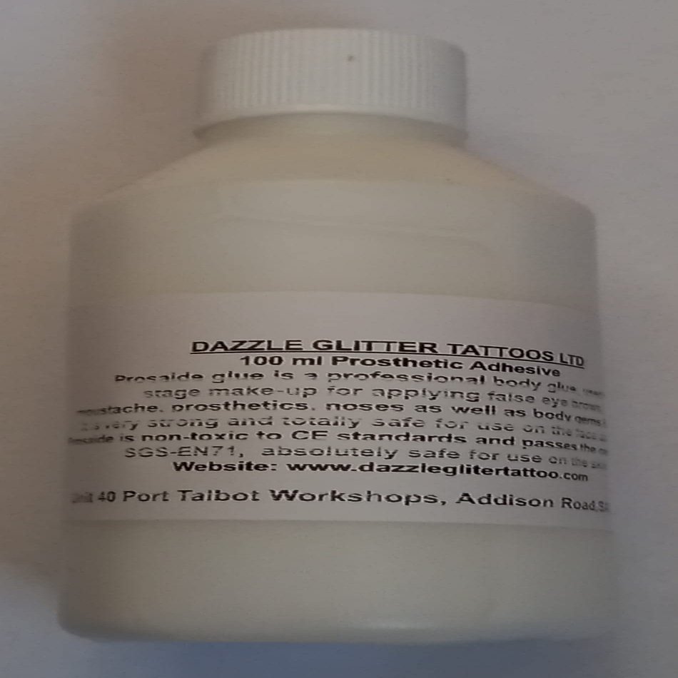200 ml Pros-aide body art glue adhesive for glitter tattoos / theatrical / prosthetic /FX PAX / cosmetic use Halloween