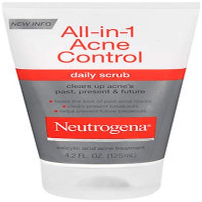 Neutrogena All-in-1 Acne Control Daily Scrub, 4.2 Fl Oz