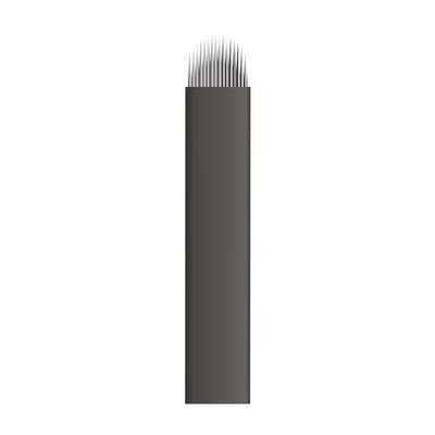 Mellie Microblading NANO U18 Microblading Blade 25 pcs - NANO 18 Pins .15mm Diameter Thinnest Blade On The Market - Best Microblading Blade for Crisp & Clean Strokes For Microblading Eyebrows