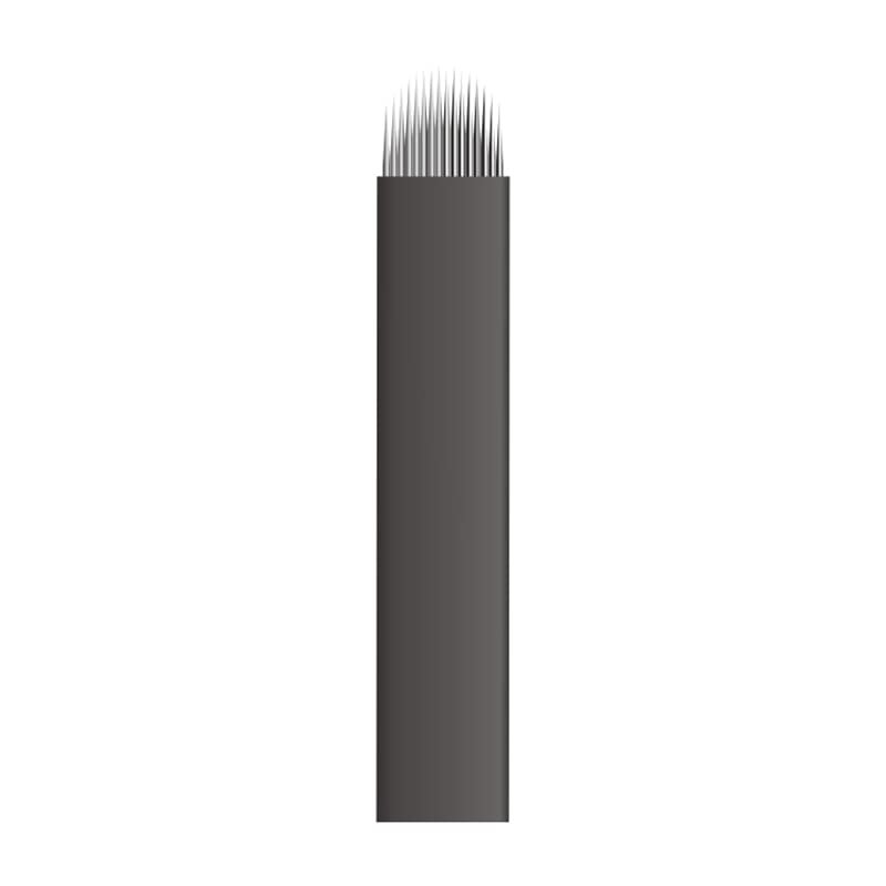 Mellie Microblading NANO U18 Microblading Blade 25 pcs - NANO 18 Pins .15mm Diameter Thinnest Blade On The Market - Best Microblading Blade for Crisp & Clean Strokes For Microblading Eyebrows