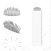 Mellie Microblading NANO U18 Microblading Blade 25 pcs - NANO 18 Pins .15mm Diameter Thinnest Blade On The Market - Best Microblading Blade for Crisp & Clean Strokes For Microblading Eyebrows view 2
