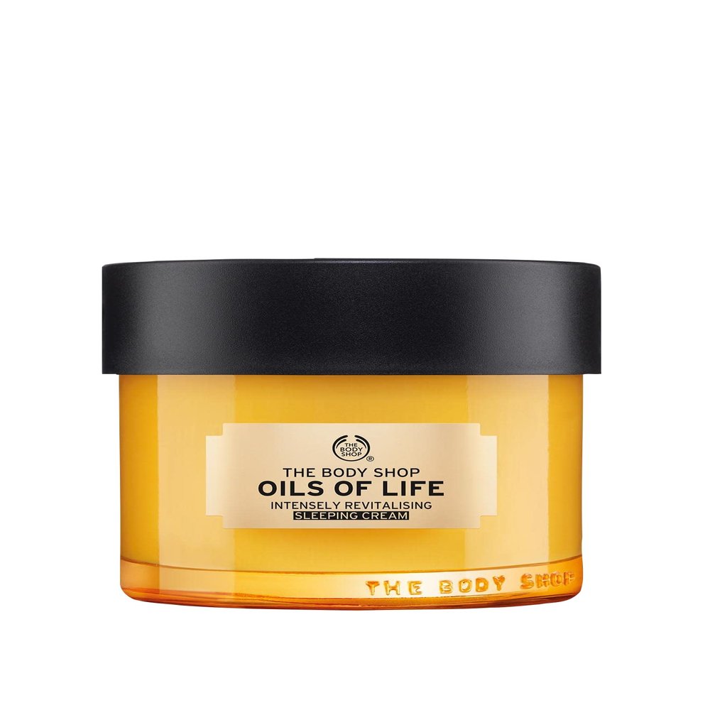 The Body Shop Oils Of Life Intensely Revitalising Sleeping Cream, 100% Vegan Night Cream, 2.7 Oz, one size (I0038833)