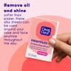 Clean & Clear Essentials Oil Absorbing Sheets, Portable Blotting Papers for Shine Control on the Face & Nose, Blotting Sheets Instantly Remove Excess Oil Without Smudging Makeup, 6 Pack view 2