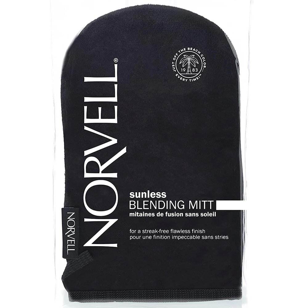 Norvell Streak Free Self Tanner Applicator Mitt  Washable Tanning Blending Mitt for Smooth, Even Sunless Tan Application, Prevents Stains, Reusable for Lotion, Mousse & Spray