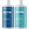 Rosemary Biotin Shampoo and Conditioner Set - Volumizing Shampoo and Conditioner for Thinning Hair for Women & Men with Nourishing B Vitamins - Color Safe Sulfate Paraben & Silicone Free (8 Fl Oz) view 1