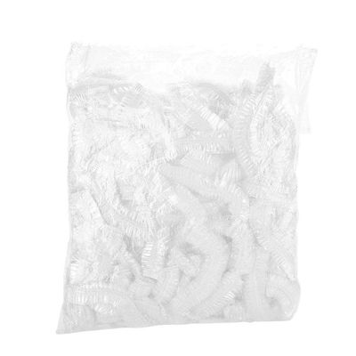 100PCS Disposable Hair Shower,Waterproof Shower Strip Plastic Bathing for Hotel