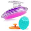 Dylonic 3 Pack Body and Face Exfoliating Brushes for Ingrown Hairs Treatment, Razor Bumps, Shaving Irritation - Silicone Scrubbers Gift Set, Skin Exfoliator Brush Dry Brushing Loofah for Smooth Skin view 1