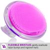 Dylonic 3 Pack Body and Face Exfoliating Brushes for Ingrown Hairs Treatment, Razor Bumps, Shaving Irritation - Silicone Scrubbers Gift Set, Skin Exfoliator Brush Dry Brushing Loofah for Smooth Skin view 2