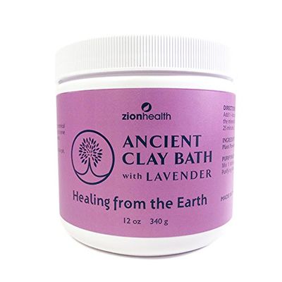 Ancient Clay Bath Lavender Zion Health 12 oz Container
