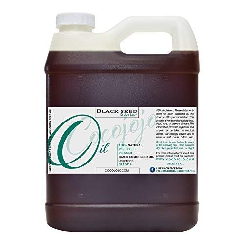 32 ounce Black Cumin Oil - Cold Pressed Pure Natural Black Seed Kalonji Oil Hair Beard Face Lips Joint