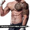 2-Sheet Large Tribal Tattoos - Waterproof Chest & Arm Body Art Temporary Tattoos for Men & Women - Fake Tattoo Stickers view 3