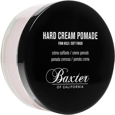 Baxter of California Hard Cream Pomade, Firm Hold - Soft Finish for Men and Women, Great for Thicker Hair Types, Solid Styling Cream for Textured Definition, Powered by Natural Ingredients, 2 Ounce