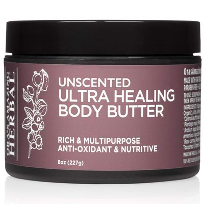 Ora's Herbal Unscented Ultra Healing Body Butter for Dry Skin, Shea, 8oz