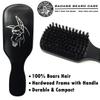 Badass Beard Care 100% Boars Hair Hardwood Frame Black Series Beard Brush For Men with Handle view 4